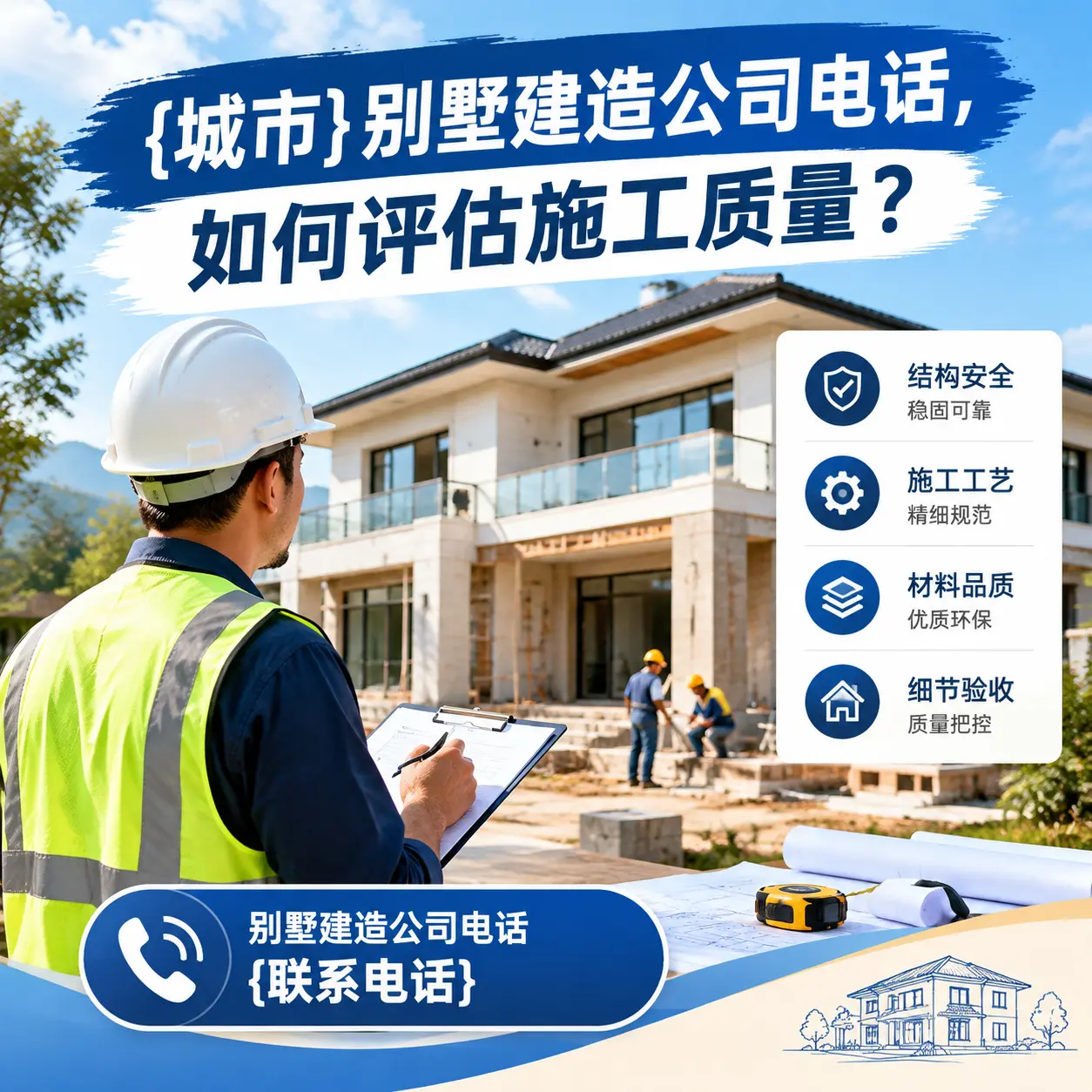 紫云别墅建造公司电话，如何评估施工质量？