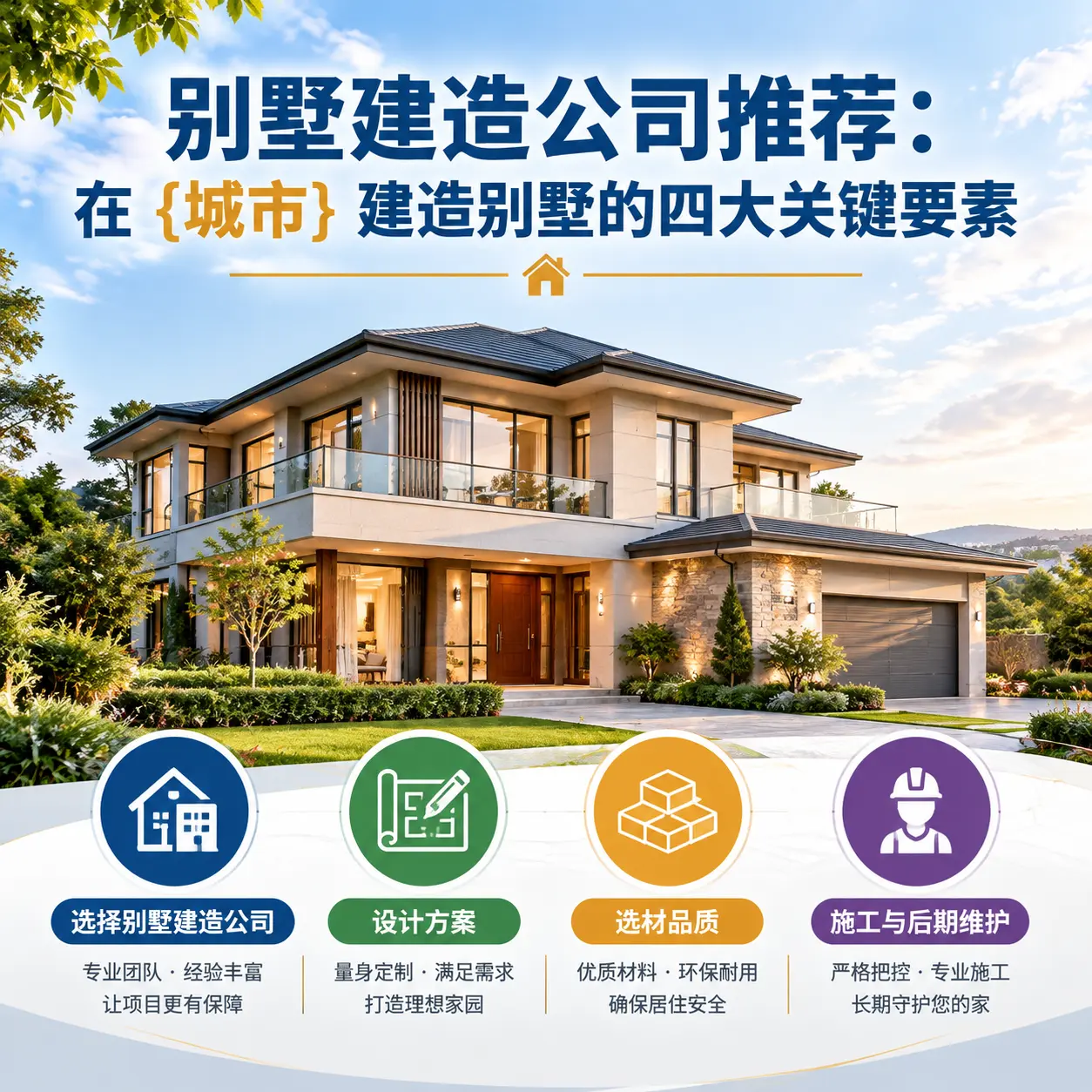 别墅建造公司推荐:在 紫云 建造别墅的四大关键要素