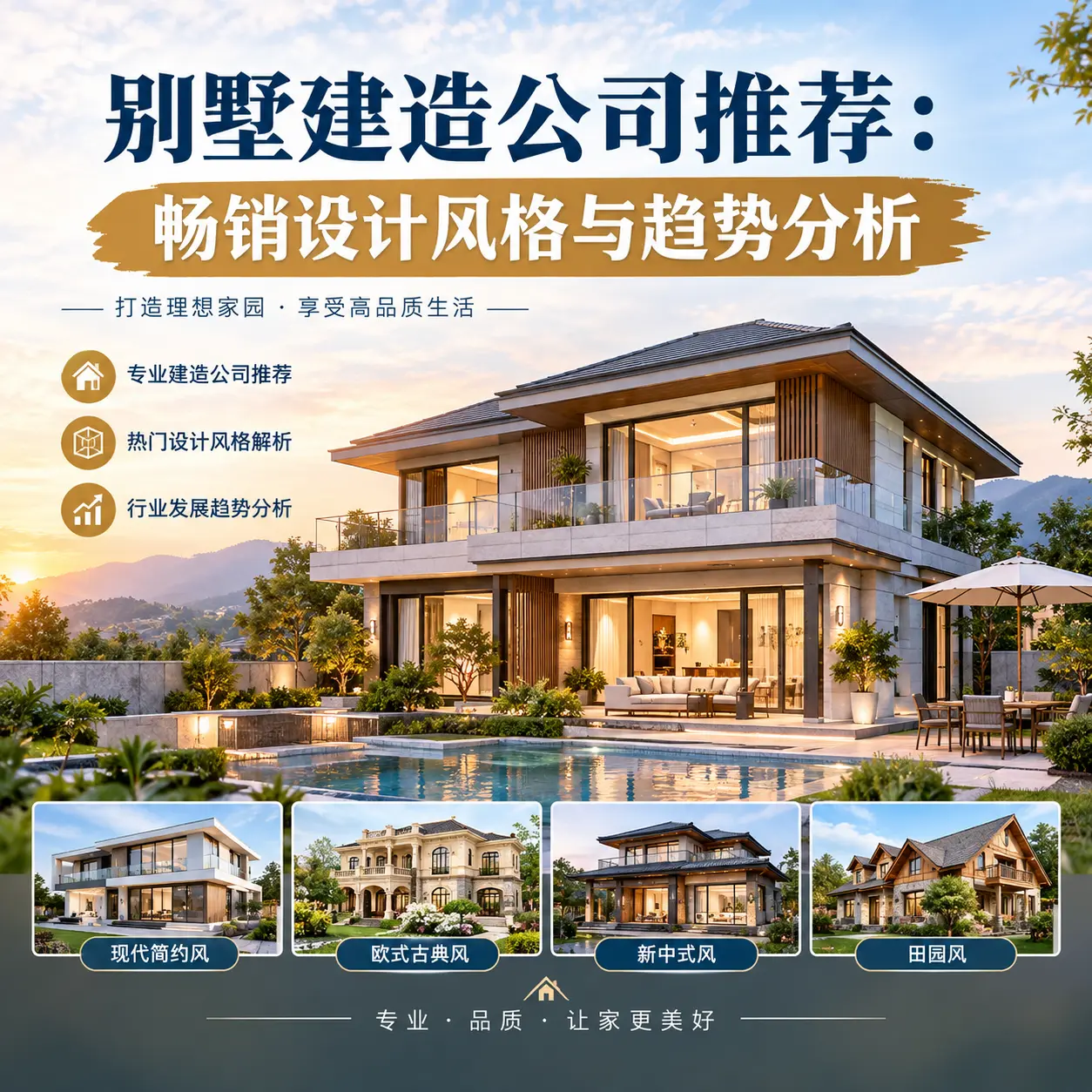 别墅建造公司推荐: 紫云 畅销设计风格与趋势分析
