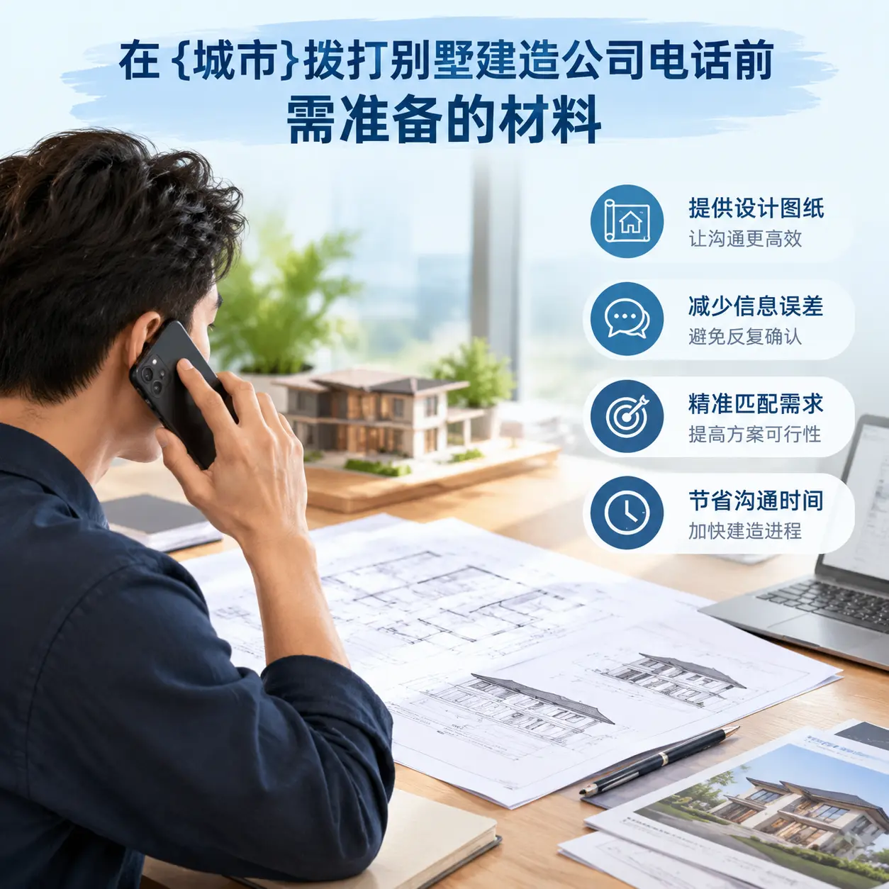 在紫云拨打别墅建造公司电话前需准备的材料