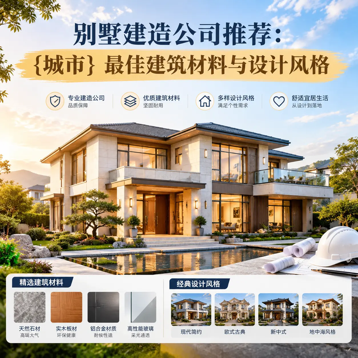别墅建造公司推荐: 紫云 最佳建筑材料与设计风格
